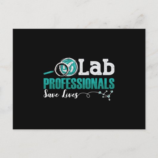 Labrador Professionals Rette Laborassistent Postkarte (Vorderseite)
