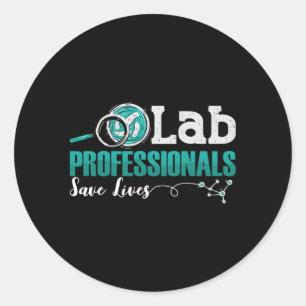 Labrador Professionals Rette Laborassistent Runder Aufkleber