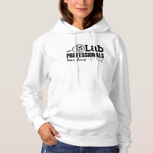 Labrador Professionals Rette Lives Laboratory Tech Hoodie (Vorderseite)