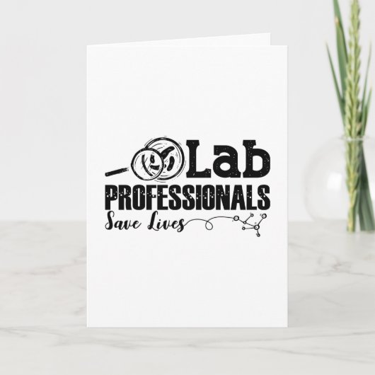 Labrador Professionals Rette Lives Laboratory Tech Karte (Vorderseite)