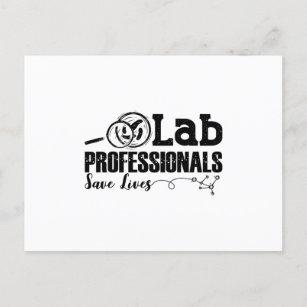 Labrador Professionals Rette Lives Laboratory Tech Postkarte