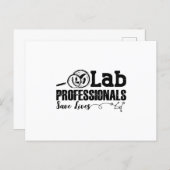 Labrador Professionals Rette Lives Laboratory Tech Postkarte (Vorne/Hinten)