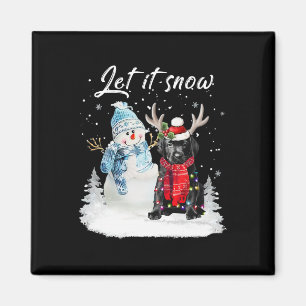 Labrador Pup Santa Dog Weihnachtsschneemann Xmas P Magnet