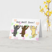 Labrador Puppies Karte (Gelbe Blume)