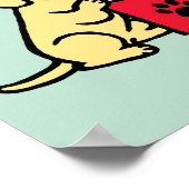 Labrador Puppies lesen Kinderzimmer Poster (Ecke)