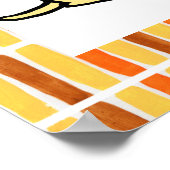 Labrador Puppies Lesen von Cartoon Poster (Ecke)