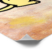 Labrador Puppies Lesen von Cartoon Poster (Ecke)