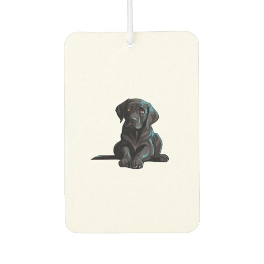 Labrador Puppy Autolufterfrischer (Vorderseite)