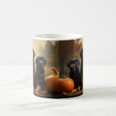 Labrador Puppy Autumn Delight Pumpkin Kaffeetasse (Mittel)
