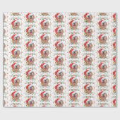 Labrador Puppy Dop Weihnachtswrapping Paper Geschenkpapier (Flach)