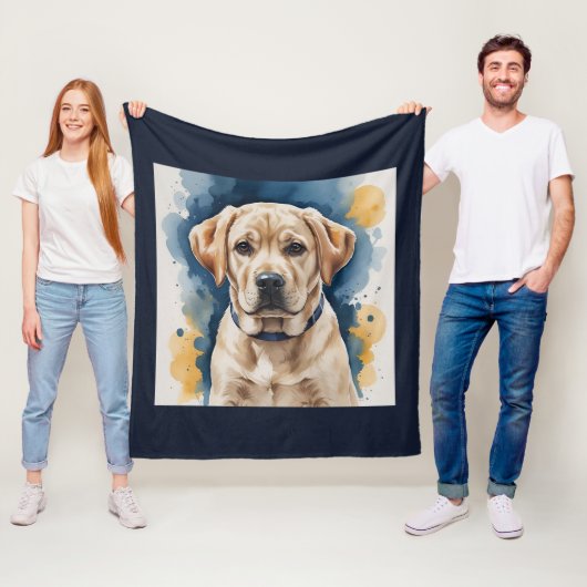 Labrador Puppy Fleece Blanket (Beispiel)