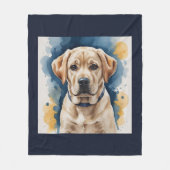 Labrador Puppy Fleece Blanket (Vorderseite)