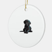 Labrador Puppy Keramik Ornament (Links)