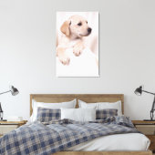 Labrador Puppy Leinwanddruck (Insitu (Schlafzimmer))