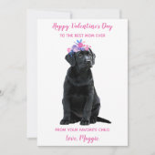 Labrador Puppy Mama Valentinstag Feiertagskarte (Vorderseite)