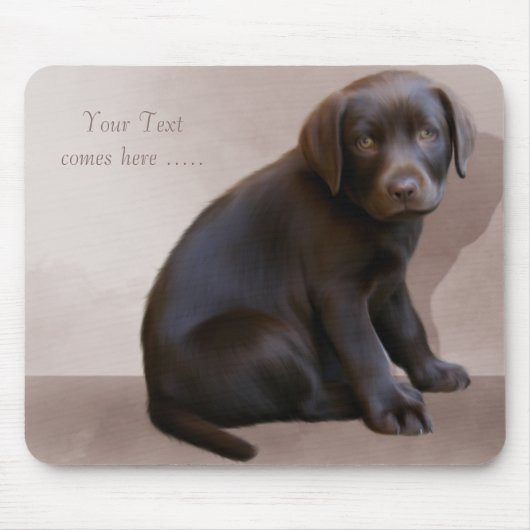Labrador Puppy Mousepad (Vorne)