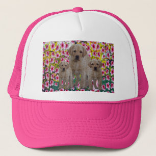 Labrador Puppy Oil Paint, Ladys Cap Truckerkappe