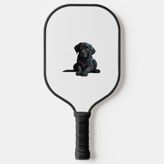 Labrador Puppy Pickleball Schläger (Vorderseite)