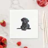 Labrador Puppy Serviette (Beispiel)