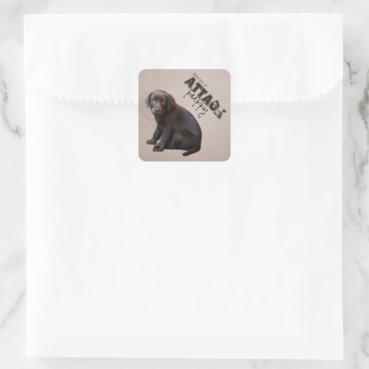 Labrador Puppy Sticker (Tasche)