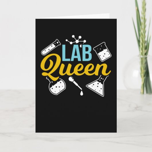 Labrador Queen Laboratory Pun Laboratory Scientist Karte (Vorderseite)