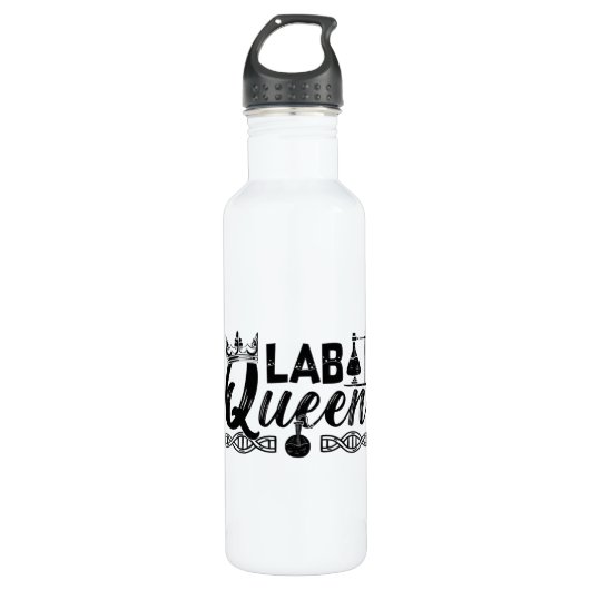 Labrador Queen Labrador Tech Laborchemist Technike Edelstahlflasche (Vorderseite)