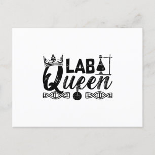Labrador Queen Labrador Tech Laborchemist Technike Postkarte