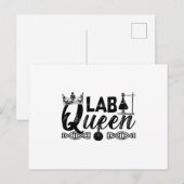 Labrador Queen Labrador Tech Laborchemist Technike Postkarte (Vorne/Hinten)