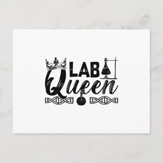 Labrador Queen Labrador Tech Laborchemist Technike Postkarte (Vorderseite)