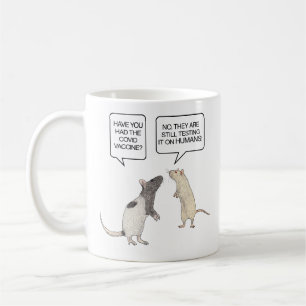 Labrador Rat Covid Impfstoff Funny Kaffeetasse