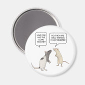 Labrador Rat Covid Impfstoff Funny Magnet (Vorderseite/Rückseite)