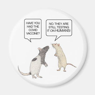 Labrador Rat Covid Impfstoff Funny Magnet