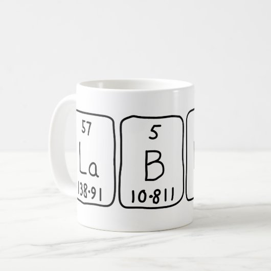 Labrador Rat Periodische Tasse (Vorderseite Links)