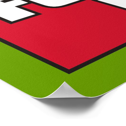 Labrador Rat Poster (Ecke)