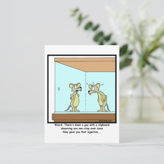 Labrador Rat Postkarte (Stehend Vorderseite)