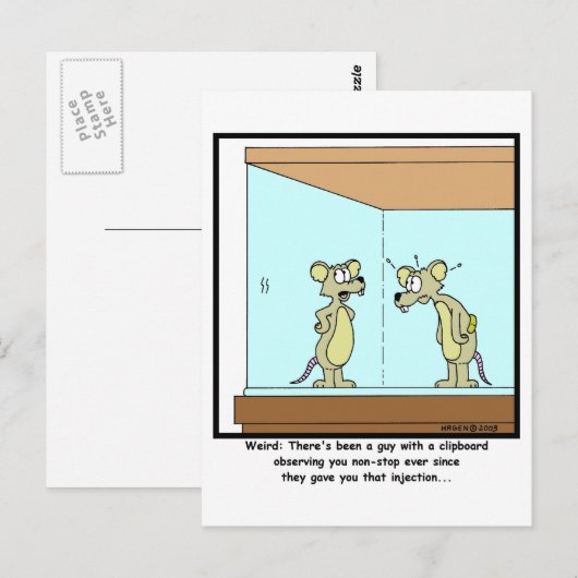 Labrador Rat Postkarte (Vorne/Hinten)