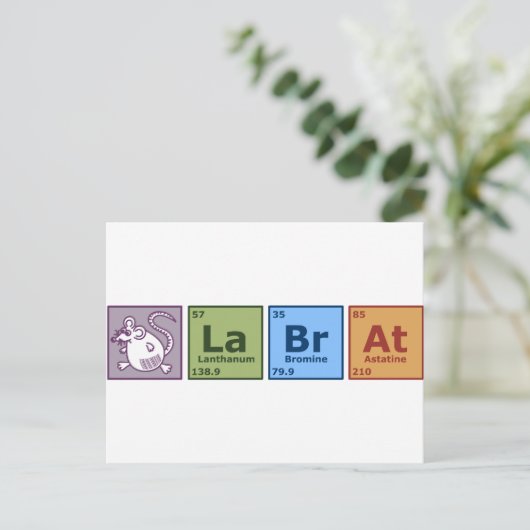 Labrador Rat Postkarte (Stehend Vorderseite)