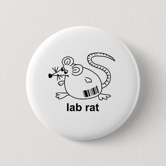 Labrador-Ratte Button (Vorderseite)