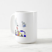 LABRADOR-RATTEN-CHEMIE KAFFEETASSE (Vorderseite Links)