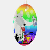 LABRADOR-RATTEN-CHEMIE KERAMIKORNAMENT (Rechts)