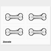 Labrador Rechteckiger Aufkleber (Blatt)