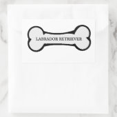 Labrador Rechteckiger Aufkleber (Tasche)