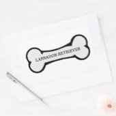 Labrador Rechteckiger Aufkleber (Umschlag)