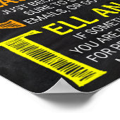 Labrador-Regeln-Poster Poster (Ecke)