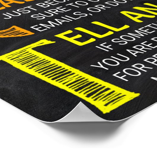 Labrador-Regeln-Poster Poster (Ecke)