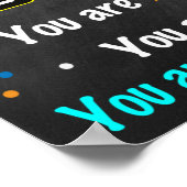 Labrador-Regenbogenplakat Poster (Ecke)