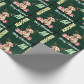 Labrador Reindeer Geschenkpapier (Ecke)