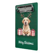 Labrador Reindeer Mini Klemmbrett (Gewinkelt2)