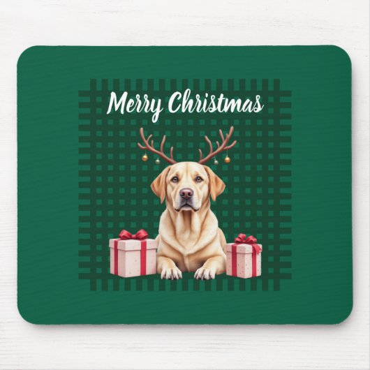Labrador Reindeer Mousepad (Vorne)
