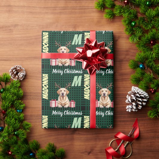 Labrador-Rentier Geschenkpapier (Feiertagsgeschenk)
